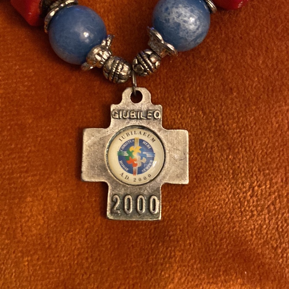 Alpha Omega Cross Necklace View 3